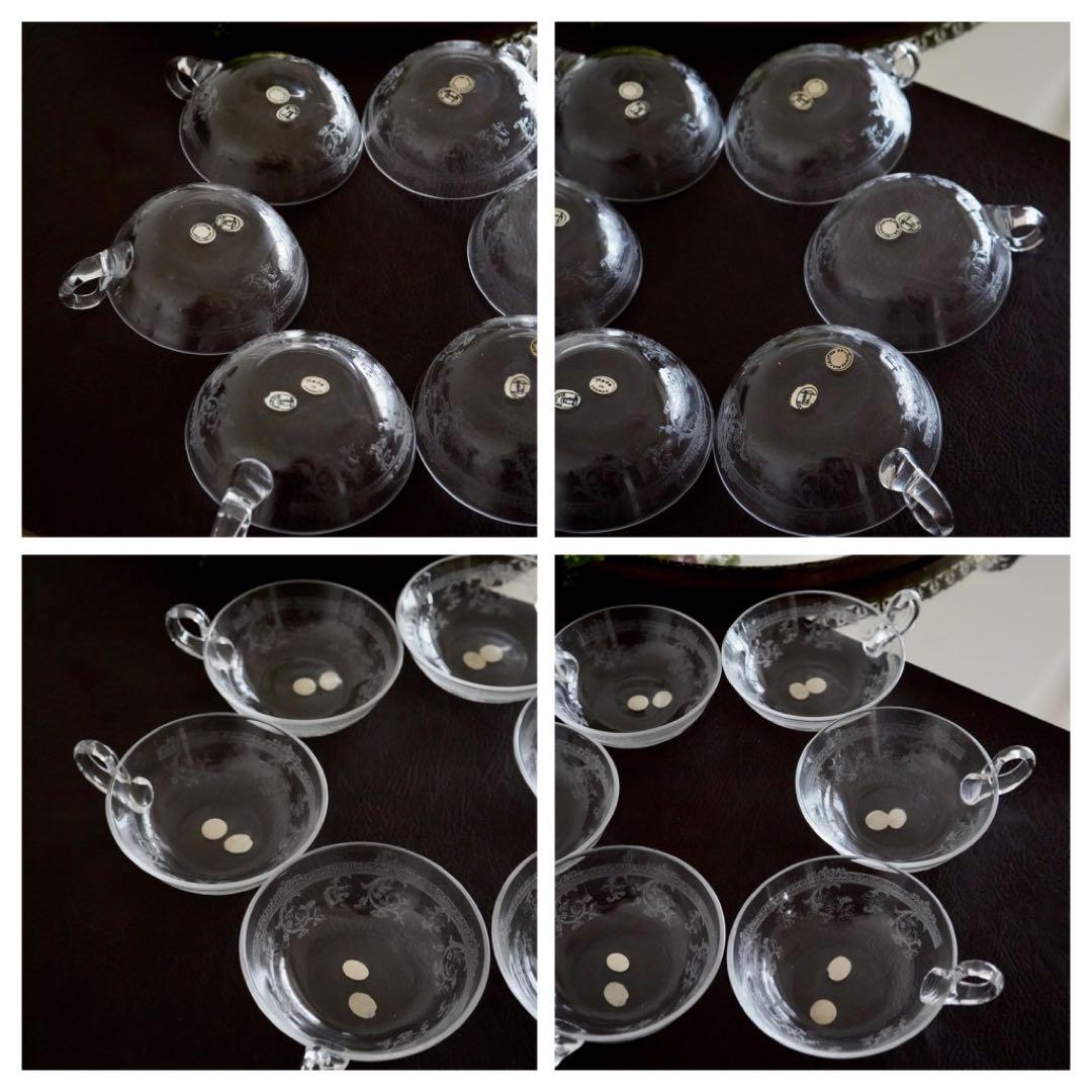 サンルイ★メス★METZ★アイスカップ/グラス6客セット★レア希少アンティーク