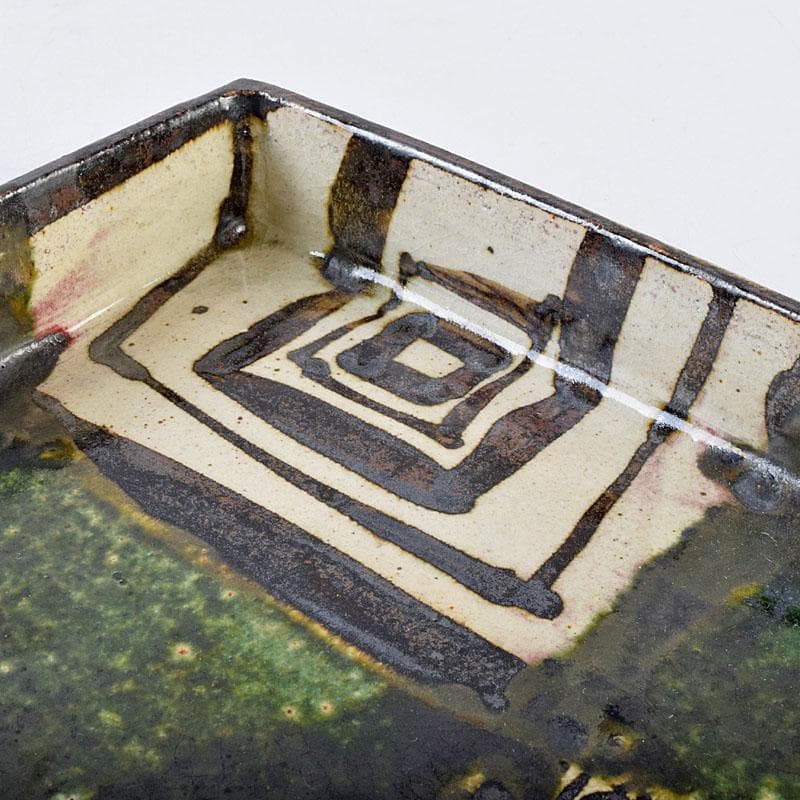 和食器 織部焼 廣永窯 坪島土平作 長方鉢 共箱 M R9198 - メルカリ