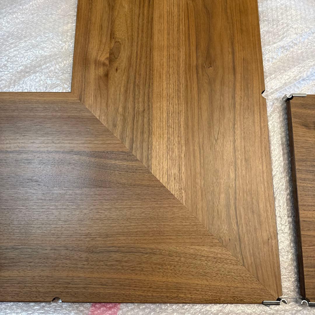 無印良品ステンレスユニットシェルフ・追加棚・コーナータイプ／WN材 幅８４ｃｍ