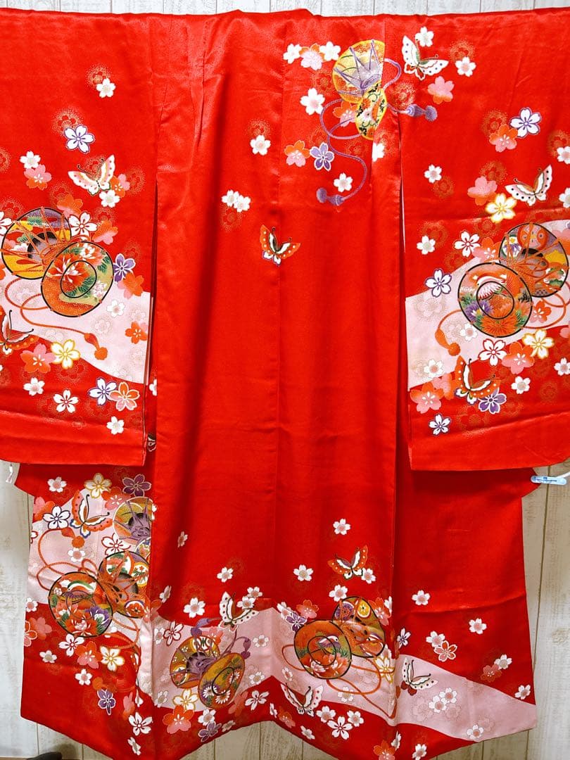 お買い得品♡七五三　7歳　女の子　フルセット　一式　赤系