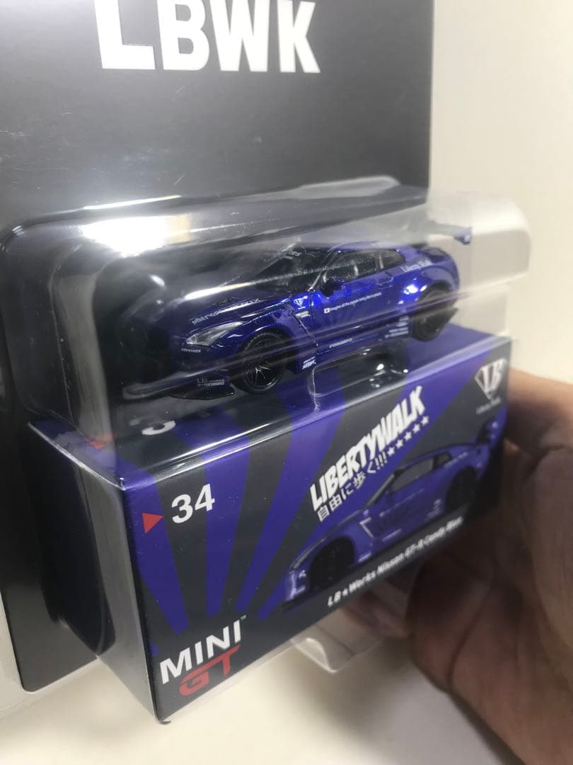 リバティーウォーク 1/64 ミニカー GT 北米仕様　キャンディーブルー未開封