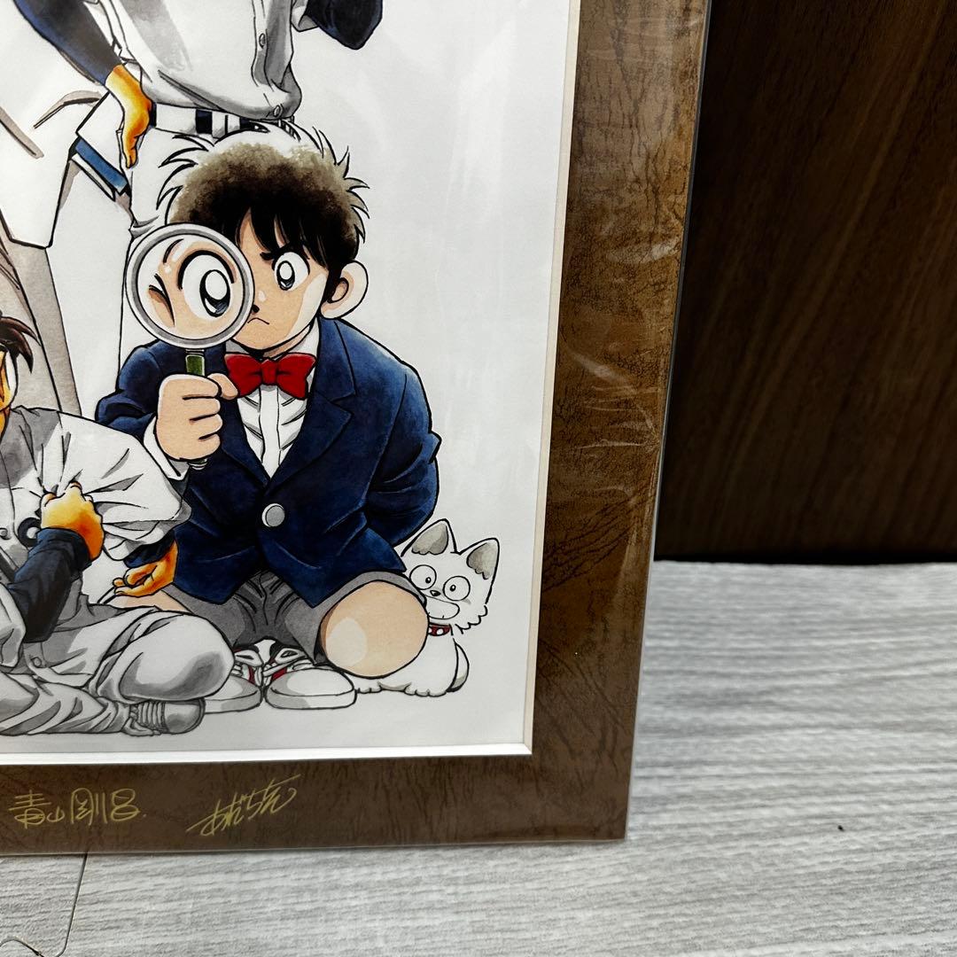 【新品未開封】青山剛昌 あだち充 コラボ 複製原画 名探偵コナン MIX