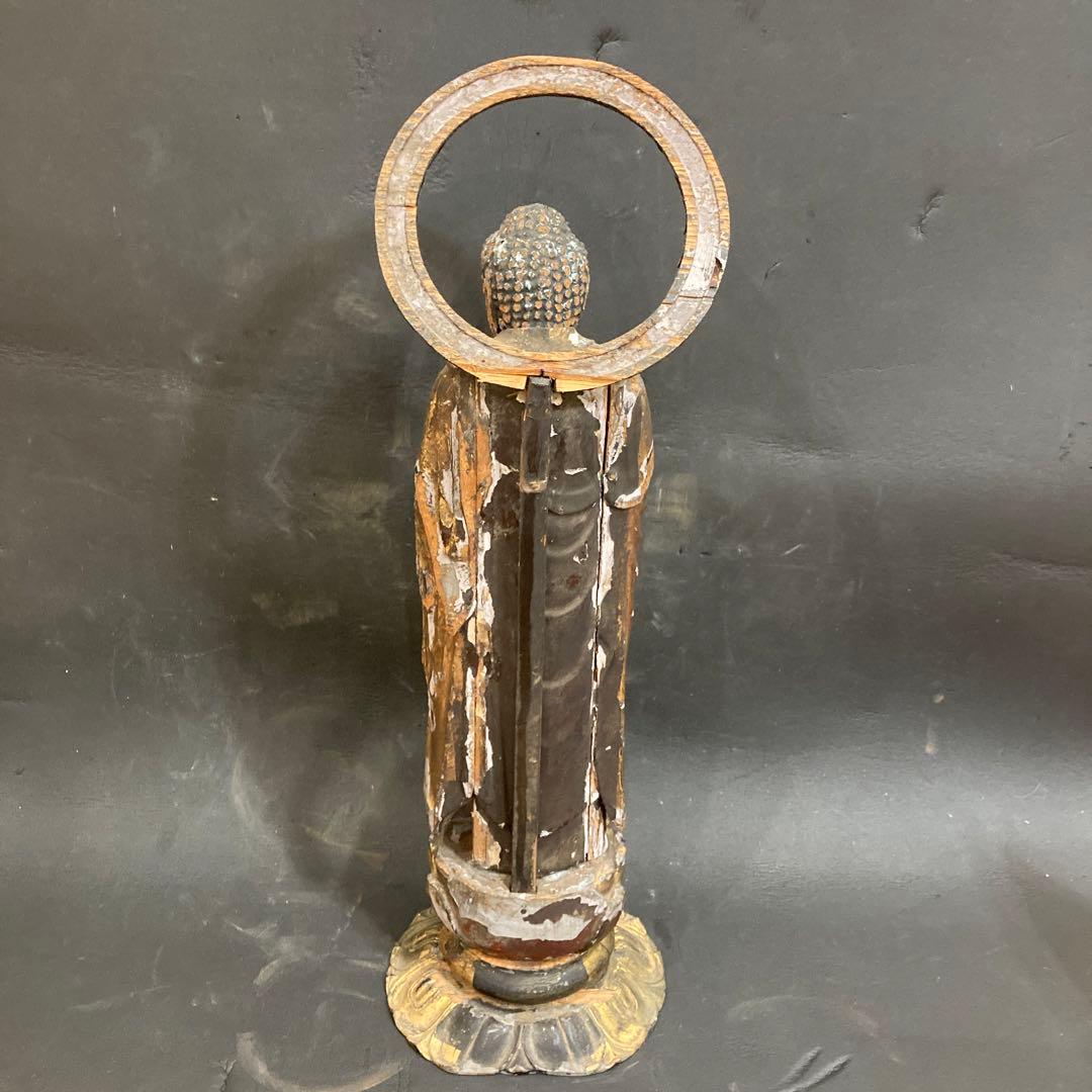 阿弥陀如来　室町時代　木製　木彫