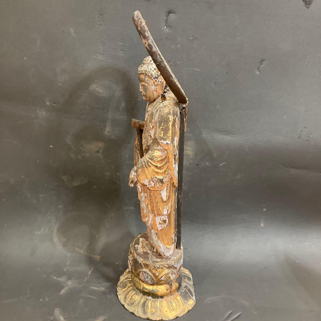 阿弥陀如来　室町時代　木製　木彫