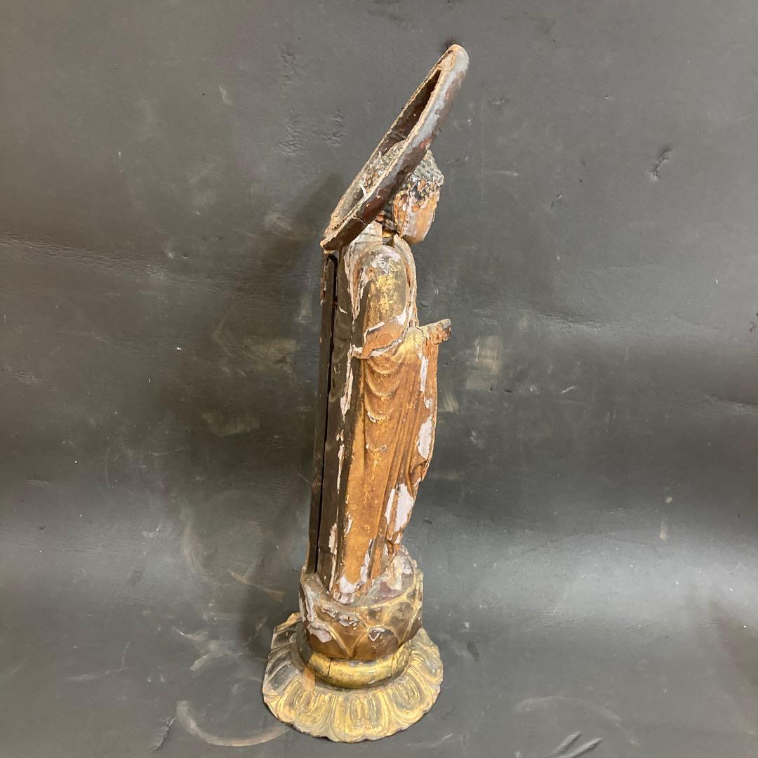 阿弥陀如来　室町時代　木製　木彫