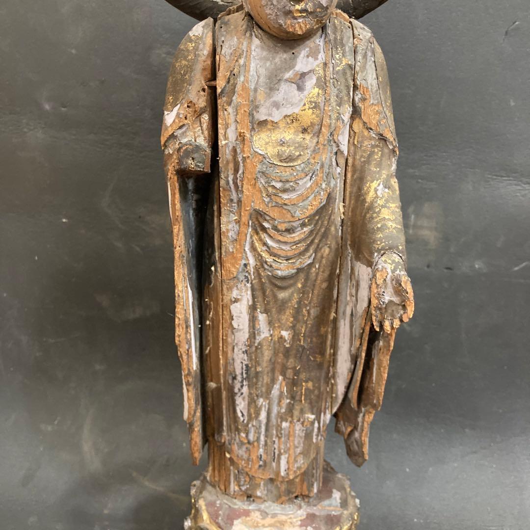 阿弥陀如来　室町時代　木製　木彫