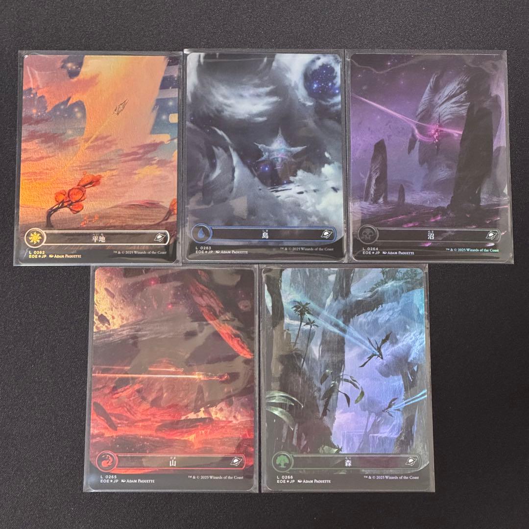 MTG 久遠の終端 ボーダーレス基本土地Foil 5種セット - メルカリ