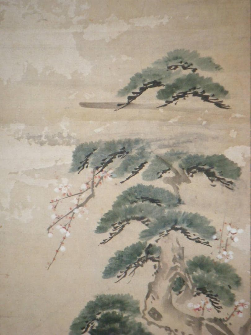 【真作】掛軸　無落款　天神図　古美術　逸品　O125