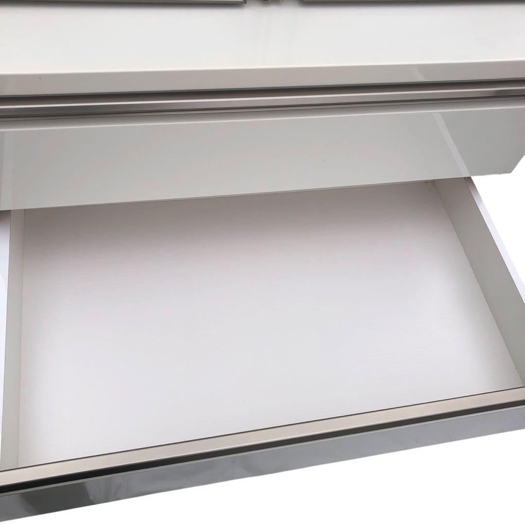 限定配送 食器棚 キッチンボード 4段引き出し 収納 インテリア 家具 羽 N