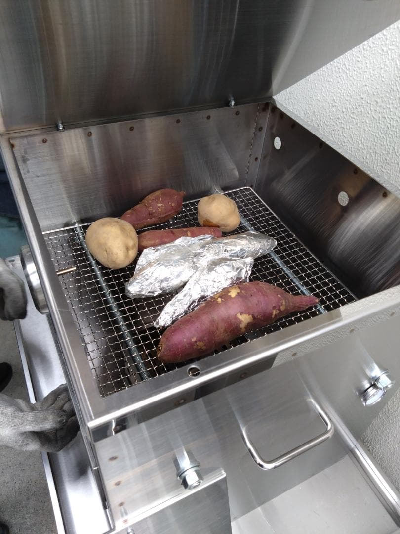 ”炭火”　焼き芋機器　新品　ネット専売　新メニュー　キッチンカー　壺やきいも