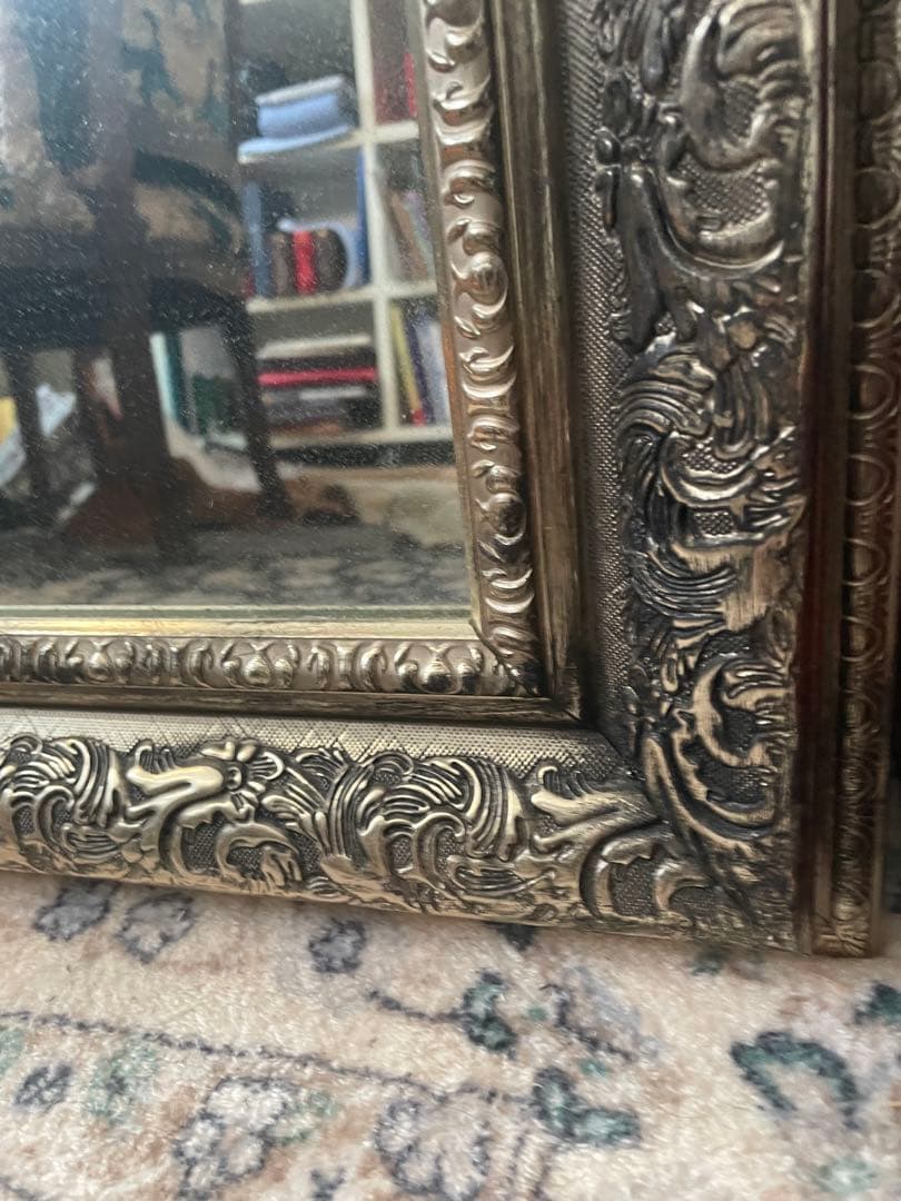 ぽ*た様 ANTIQUE調シャンパンゴールド大型ミラー/姿見（幅90×高さ180