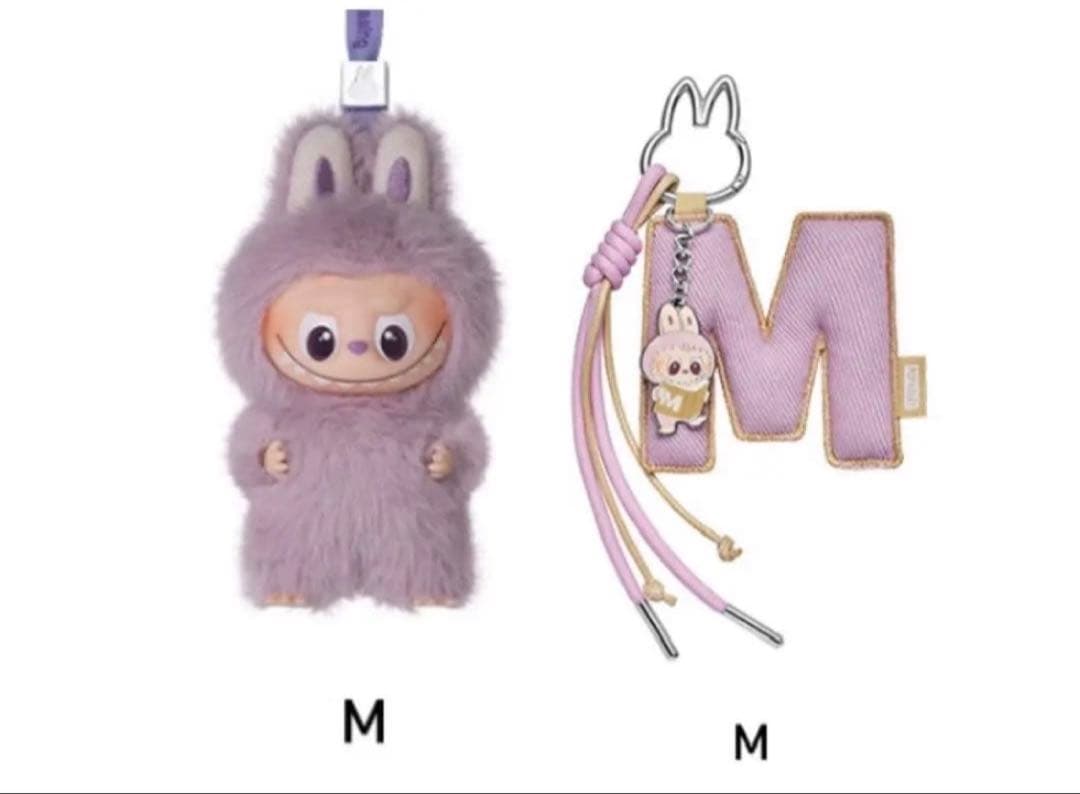 ラブブ イニシャルラブブM イニシャルラブブチャームキーホルダー