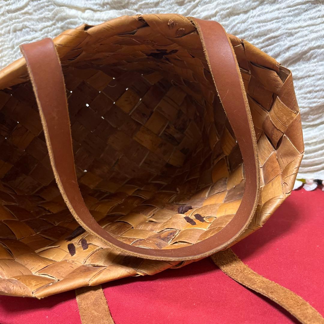 白樺かごバッグ　特大サイズ　フィンランド　北欧