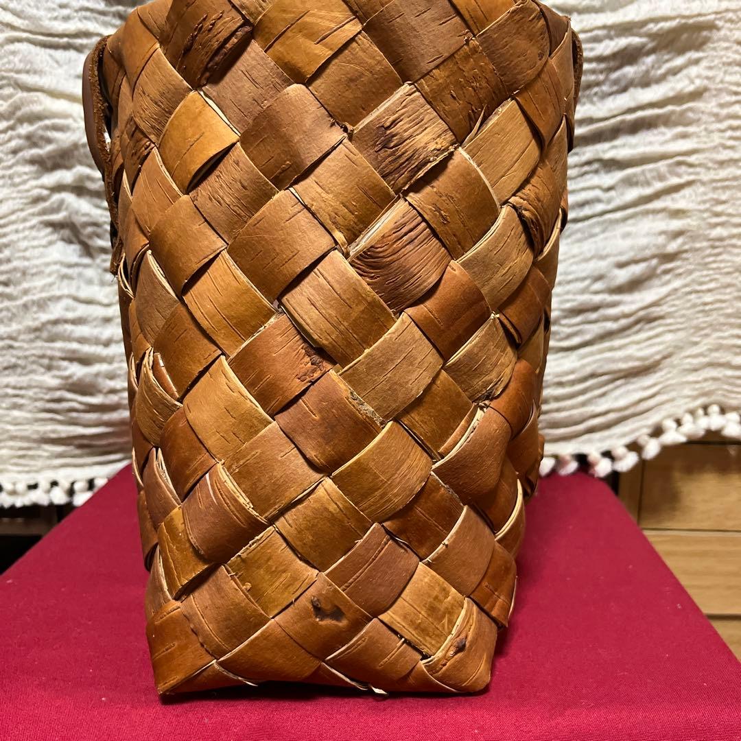 白樺かごバッグ　特大サイズ　フィンランド　北欧