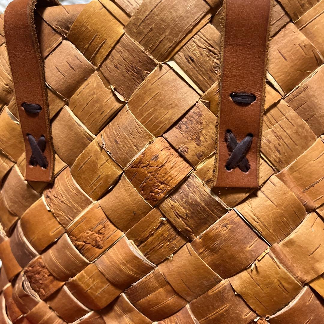 白樺かごバッグ　特大サイズ　フィンランド　北欧