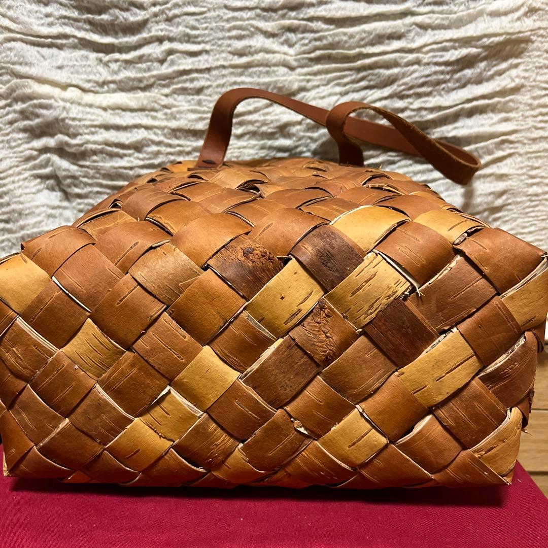 白樺かごバッグ　特大サイズ　フィンランド　北欧