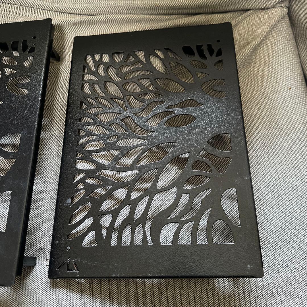 【中古品】BLACK DESIGN アイアンプレート ツリー2枚 セット