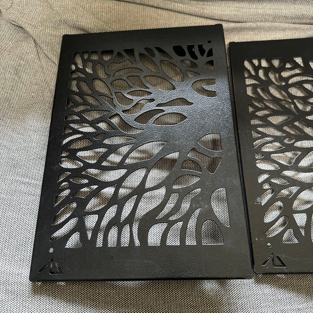 【中古品】BLACK DESIGN アイアンプレート ツリー2枚 セット