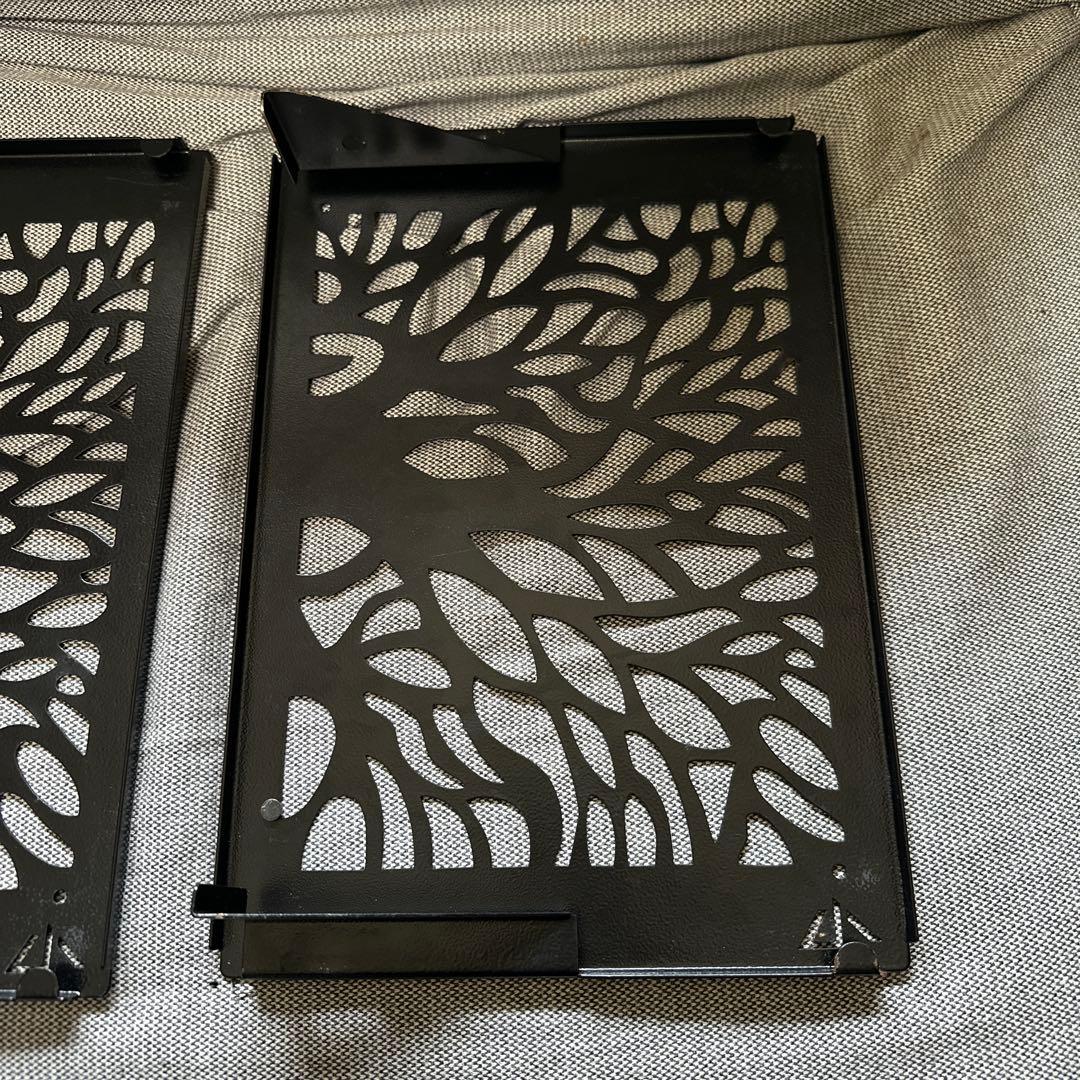 【中古品】BLACK DESIGN アイアンプレート ツリー2枚 セット