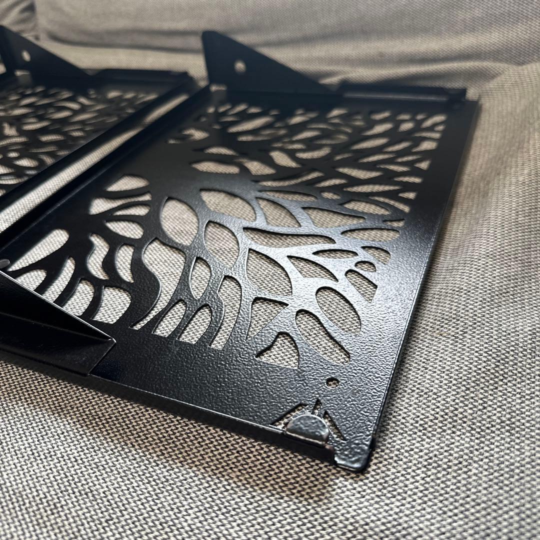 【中古品】BLACK DESIGN アイアンプレート ツリー2枚 セット