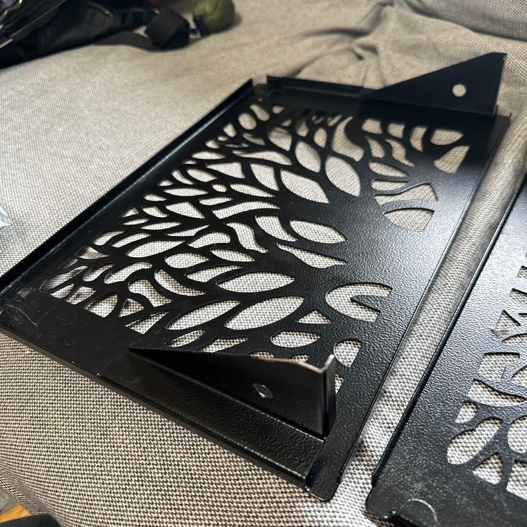 【中古品】BLACK DESIGN アイアンプレート ツリー2枚 セット