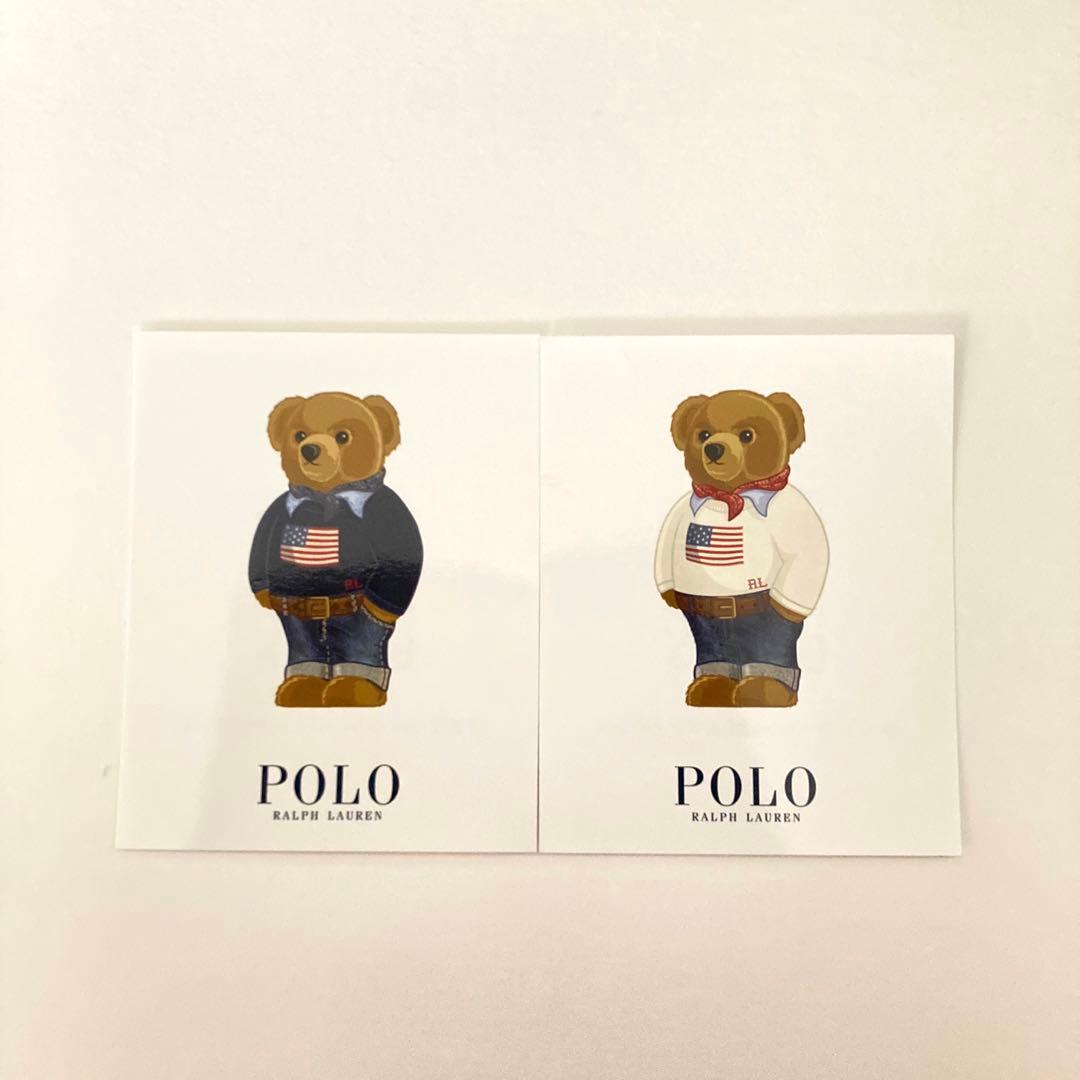 ポロ ラルフローレン ポロベア ステッカー 非売品 シール - メルカリ