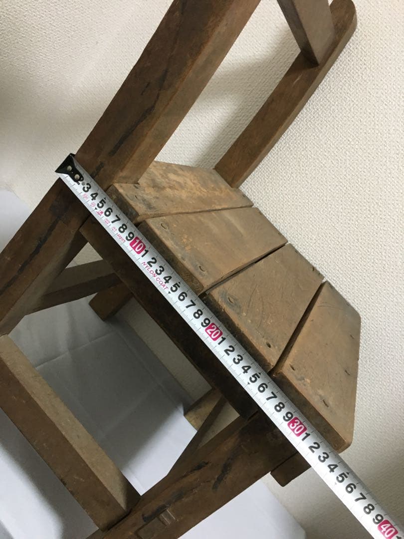 昭和レトロ　ビンテージ　木製　椅子　学校