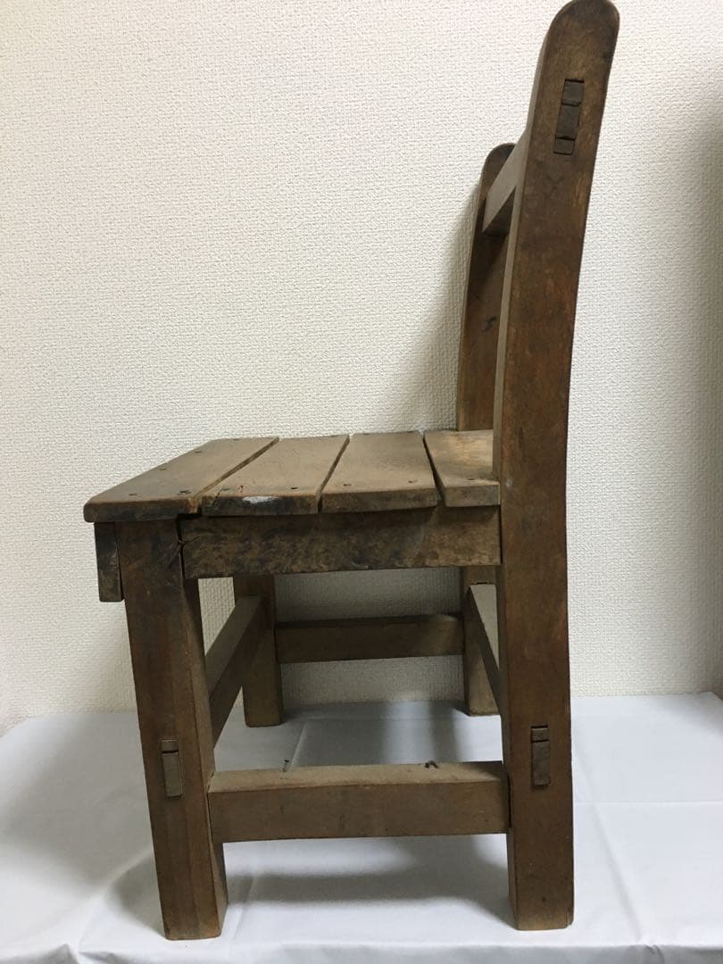 昭和レトロ　ビンテージ　木製　椅子　学校