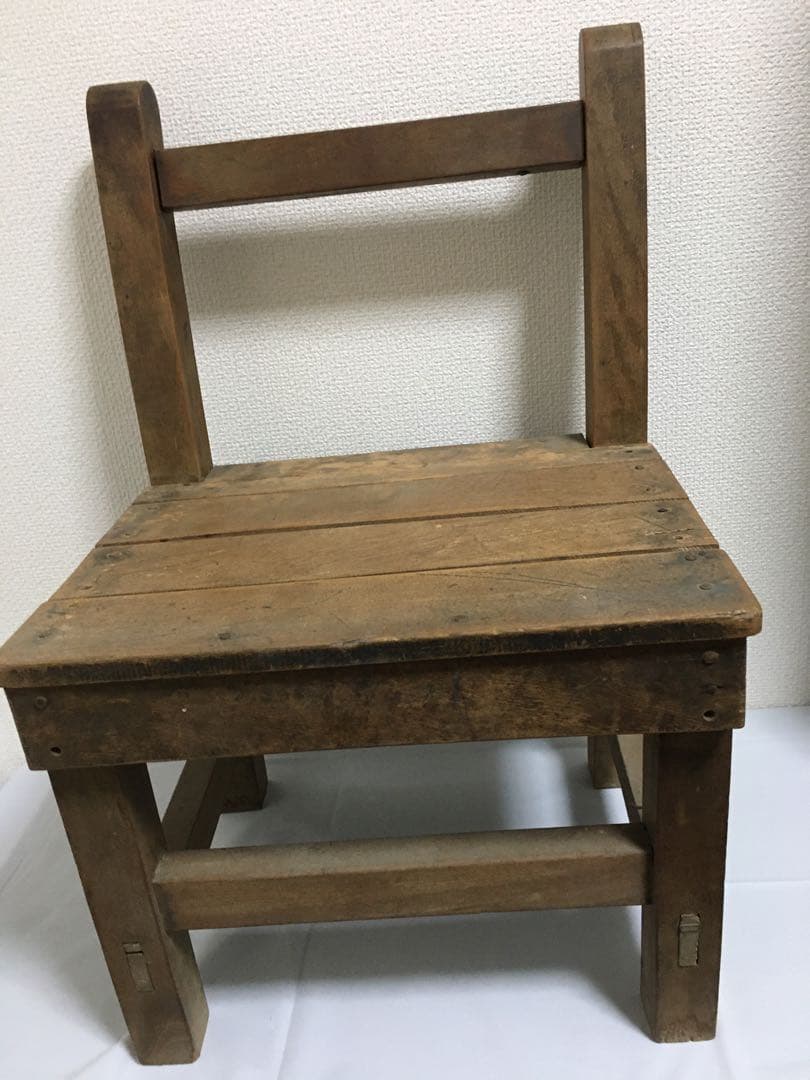 昭和レトロ　ビンテージ　木製　椅子　学校