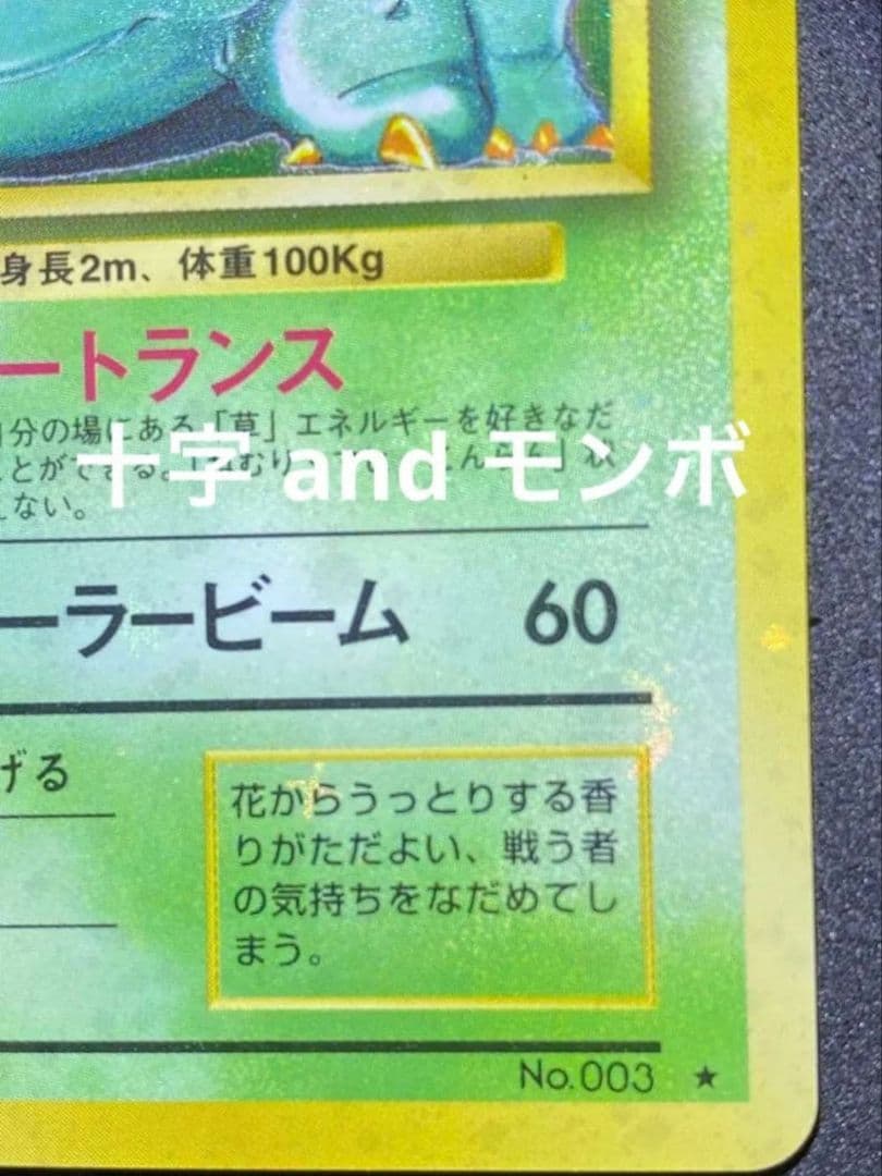 ars8】フシギバナ 旧裏 全面ホロ 渦巻き 十字 モンボ