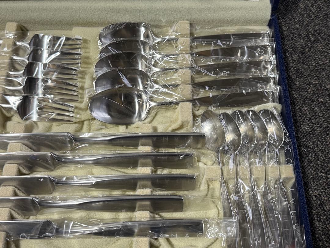 【新品】 YAMACO カラトリー 25本 ディナー セット クリスタルライン