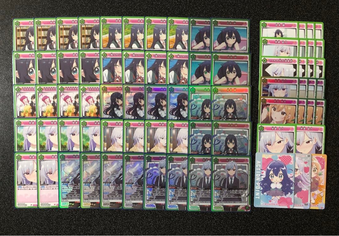 【最終値下げ】【調整パーツ・スリーブ・AP付き】ユニオンアリーナ　静・凪乃デッキ ホビーステーションシングル通販店 / 100カノ・静＆凪乃デッキ