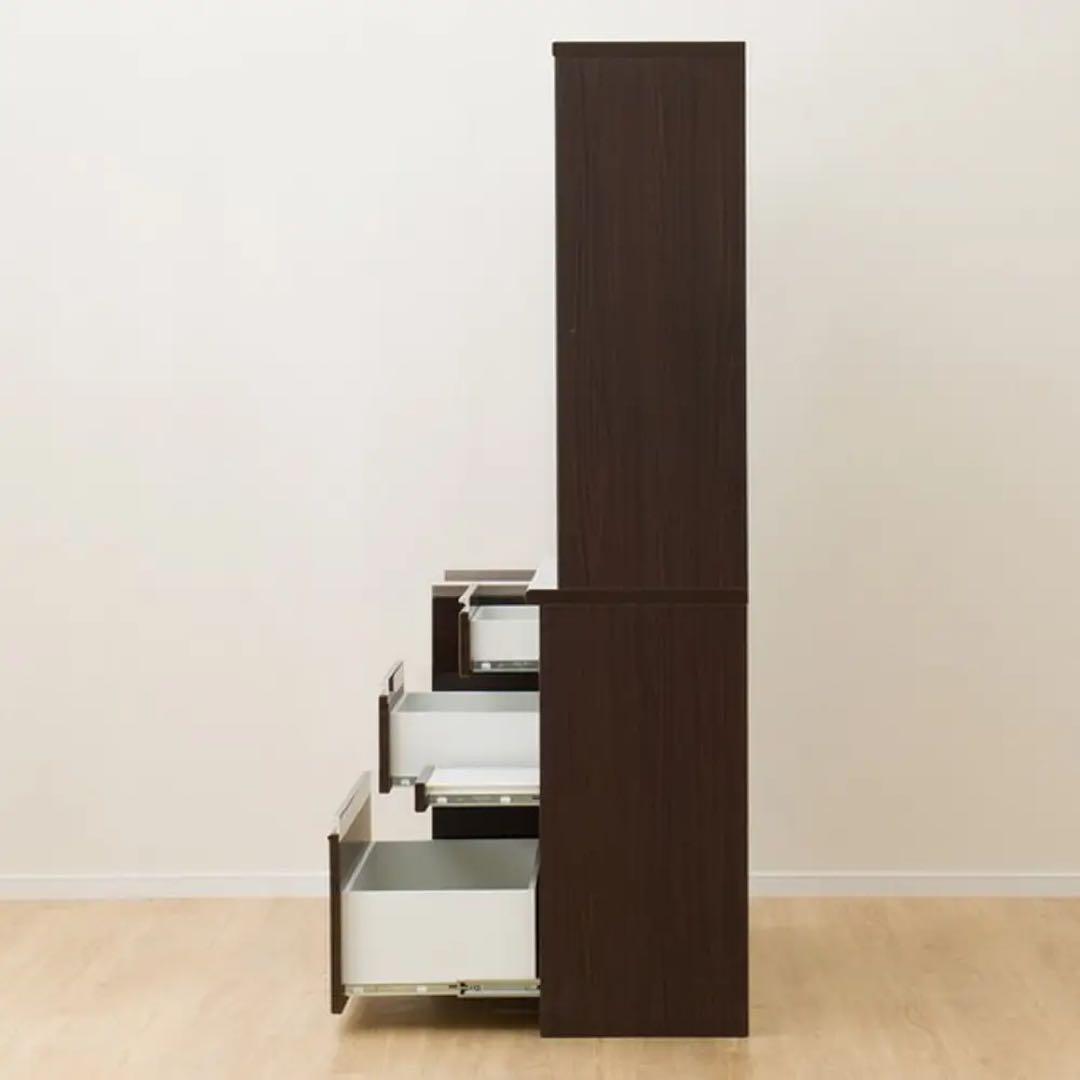 ニトリ　キッチンボード　アルミナ2 140 ダークボード