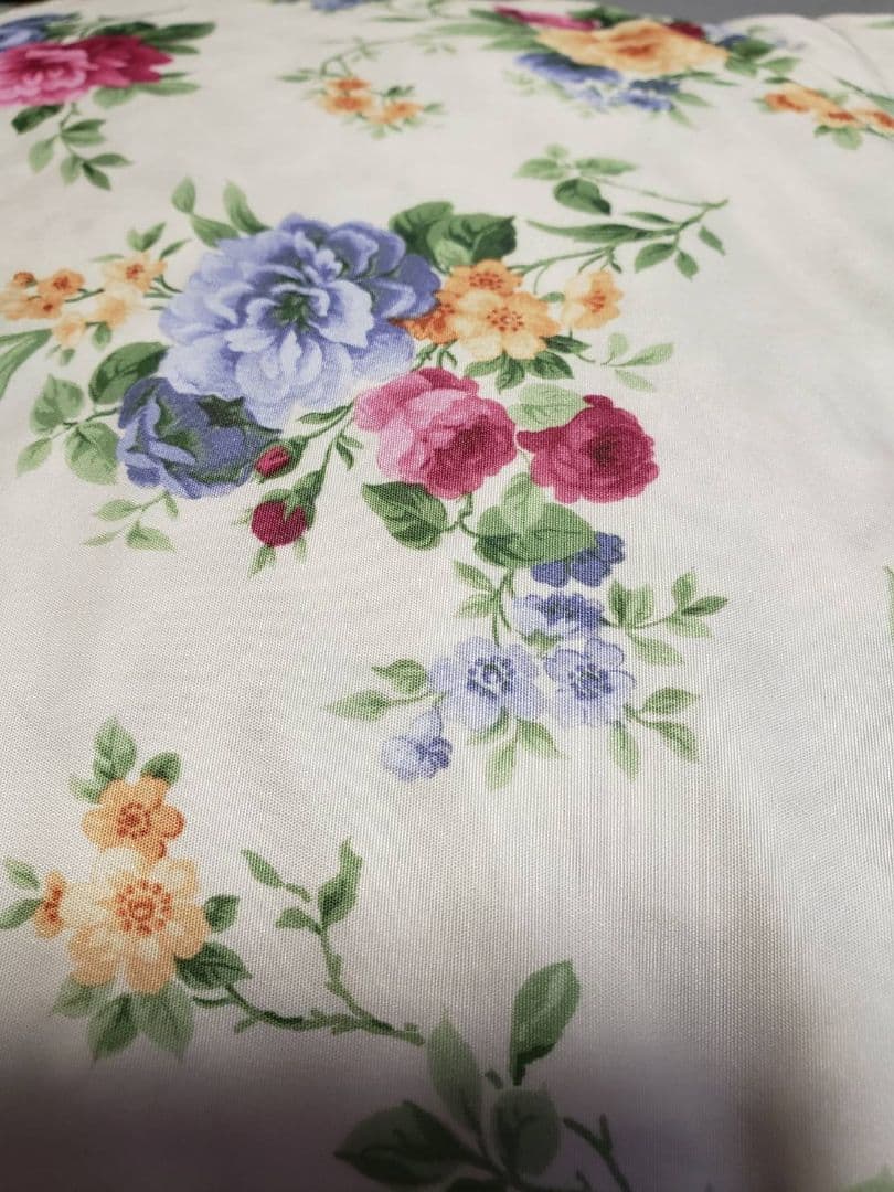 ★cozy★抗菌防臭ライトダウン羽毛掛けふとん 花柄 ピンクブルー２色組