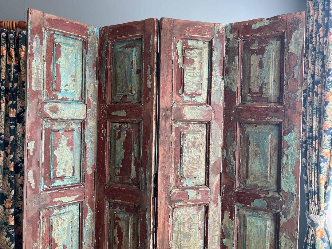 フランスアンティーク 木製 ヴォレー パーテーション 間仕切り 特大