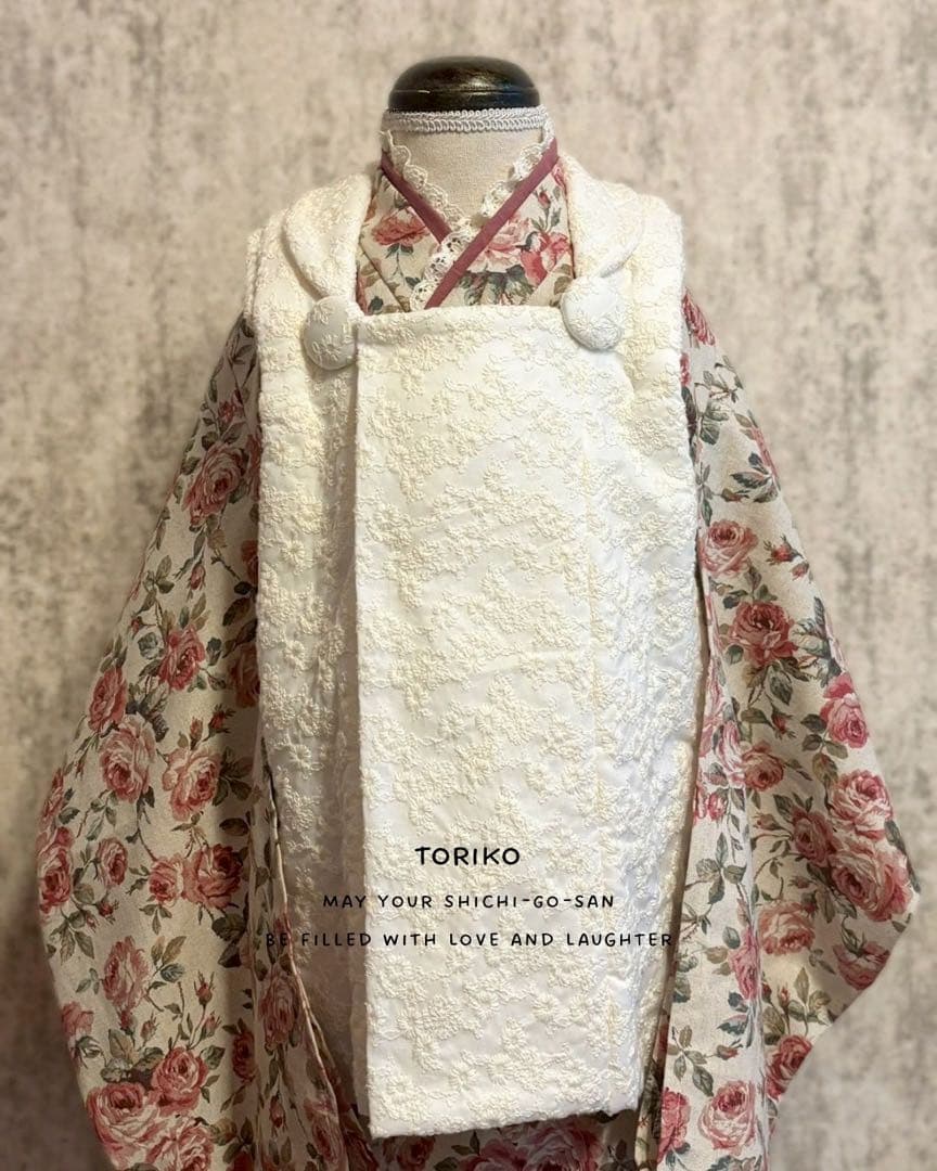 ［即納］三歳 七五三 衣装 着物 被布 ハンドメイド着物 753