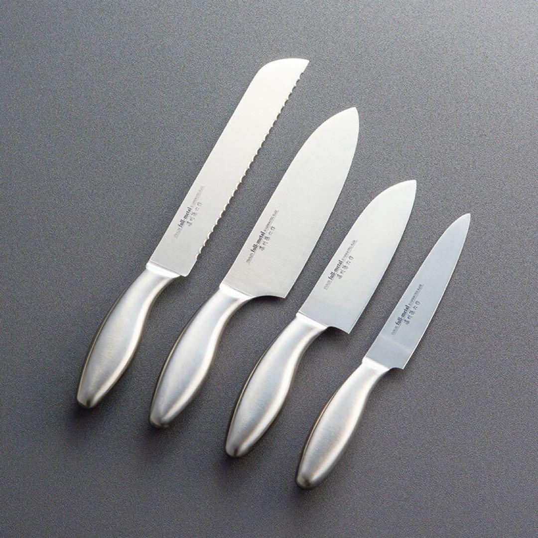 A5176 【佐竹産業】濃州孫六 フルメタル包丁 4点セット