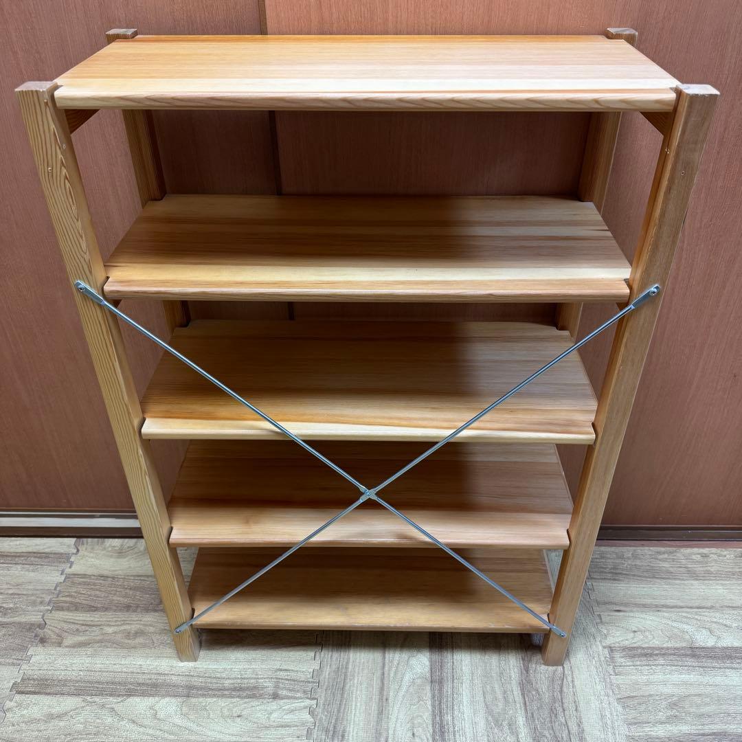 無印良品　パイン材ユニットシェルフ小　 約幅58×奥行26×高さ83cm