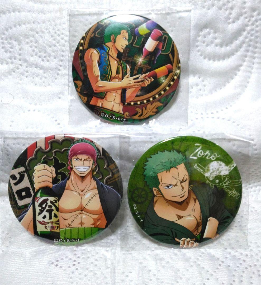 ワンピース ゾロ 缶バッジ 3点セット - - メルカリ