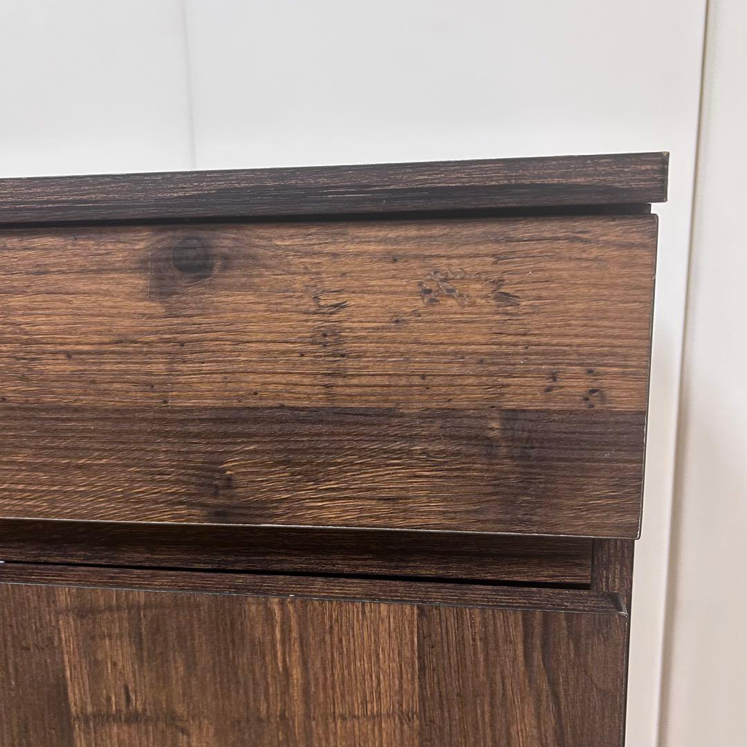 ヴィンテージ　サイドボード　リビングボード　キャビネット　幅60 コード穴