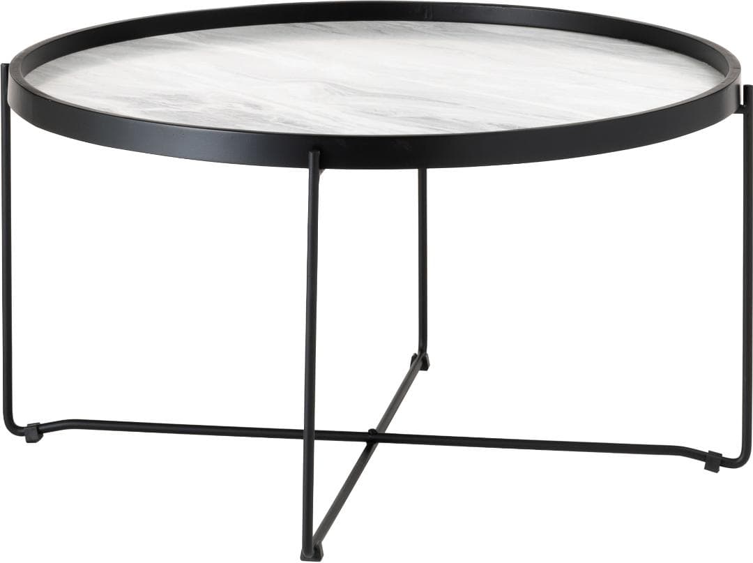 Lサイズ ラウンドテーブル 大理石柄 サイドテーブル CIR-502 N01