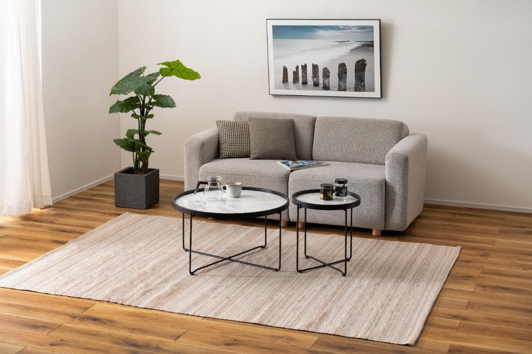 Lサイズ ラウンドテーブル 大理石柄 サイドテーブル CIR-502 N01