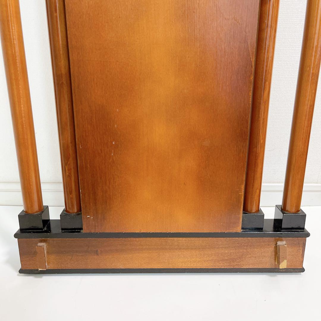 木製 スタンドミラー 象嵌装飾 バーズアイ調 クラシック アンティーク調 大型