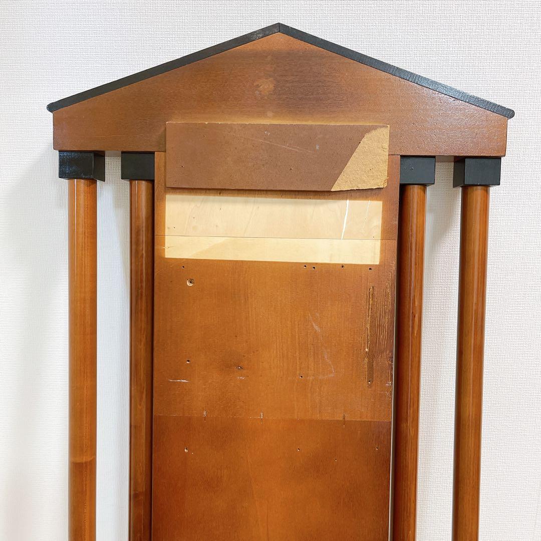 木製 スタンドミラー 象嵌装飾 バーズアイ調 クラシック アンティーク調 大型