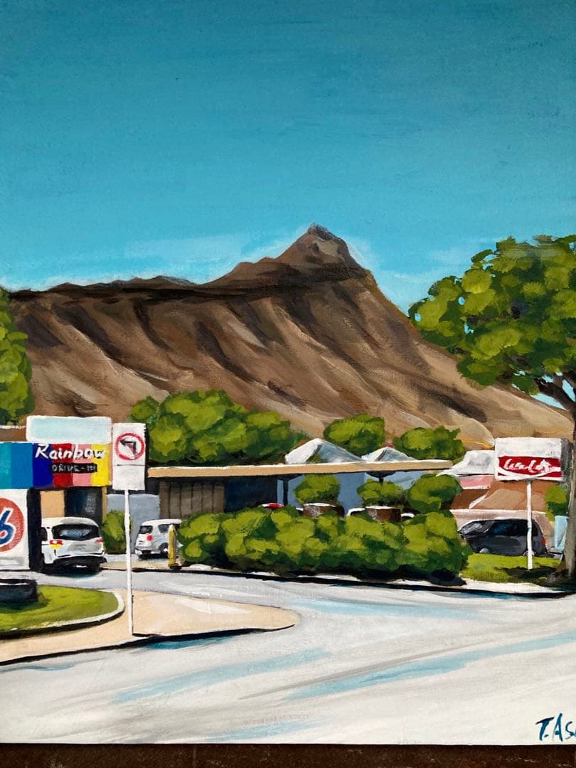 ハワイ　風景画