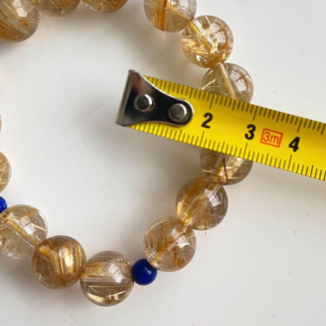 ゴールドルチルクォーツ　ブレスレッド