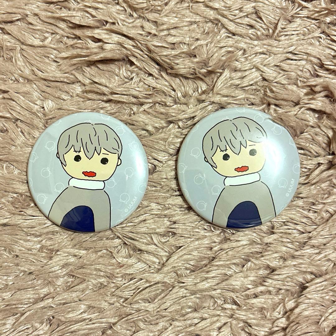 カラフルピーチ ヒロ 直筆イラスト缶バッジ 2つ - メルカリ