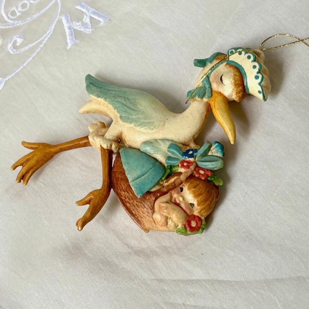 アンリ人形　壁掛けオーナメント　【Sweet Arrival・Baby boy】