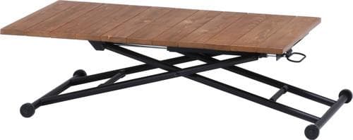 《新品・送料無料》昇降テーブル　シルビア　アンティークブラウン