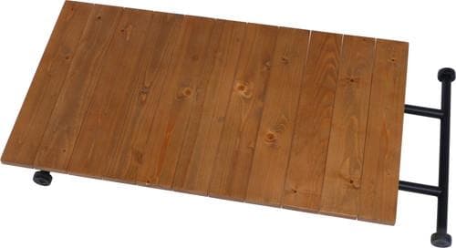 《新品・送料無料》昇降テーブル　シルビア　アンティークブラウン